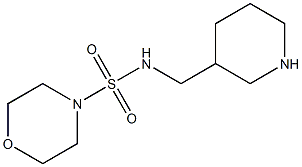 N-(piperidin-3-ylmethyl)morpholine-4-sulfonamide Struktur