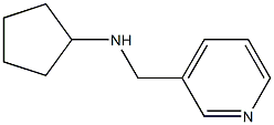 N-(pyridin-3-ylmethyl)cyclopentanamine Struktur