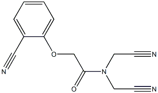 N,N-bis(cyanomethyl)-2-(2-cyanophenoxy)acetamide Struktur