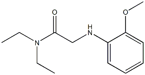 N,N-diethyl-2-[(2-methoxyphenyl)amino]acetamide Struktur