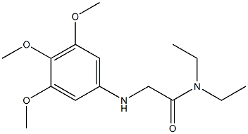 N,N-diethyl-2-[(3,4,5-trimethoxyphenyl)amino]acetamide Struktur