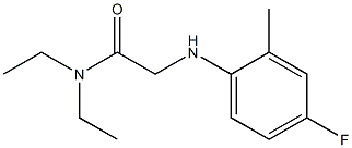 N,N-diethyl-2-[(4-fluoro-2-methylphenyl)amino]acetamide Struktur