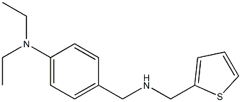 N,N-diethyl-4-{[(thiophen-2-ylmethyl)amino]methyl}aniline Struktur