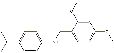 N-[(2,4-dimethoxyphenyl)methyl]-4-(propan-2-yl)aniline Struktur