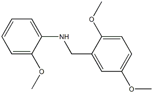 N-[(2,5-dimethoxyphenyl)methyl]-2-methoxyaniline Struktur