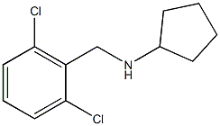 N-[(2,6-dichlorophenyl)methyl]cyclopentanamine Struktur