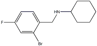 N-[(2-bromo-4-fluorophenyl)methyl]cyclohexanamine Struktur