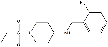 N-[(2-bromophenyl)methyl]-1-(ethanesulfonyl)piperidin-4-amine Struktur