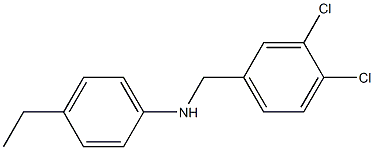 N-[(3,4-dichlorophenyl)methyl]-4-ethylaniline Struktur