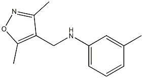 N-[(3,5-dimethyl-1,2-oxazol-4-yl)methyl]-3-methylaniline Struktur