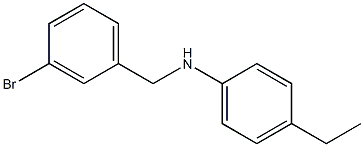 N-[(3-bromophenyl)methyl]-4-ethylaniline Struktur