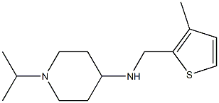 N-[(3-methylthiophen-2-yl)methyl]-1-(propan-2-yl)piperidin-4-amine Struktur