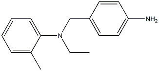 N-[(4-aminophenyl)methyl]-N-ethyl-2-methylaniline Struktur