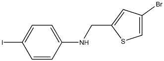 N-[(4-bromothiophen-2-yl)methyl]-4-iodoaniline Struktur