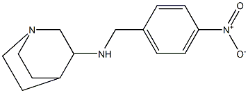 N-[(4-nitrophenyl)methyl]-1-azabicyclo[2.2.2]octan-3-amine Struktur