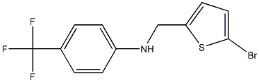 N-[(5-bromothiophen-2-yl)methyl]-4-(trifluoromethyl)aniline Struktur