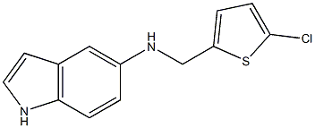 N-[(5-chlorothiophen-2-yl)methyl]-1H-indol-5-amine Struktur