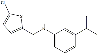 N-[(5-chlorothiophen-2-yl)methyl]-3-(propan-2-yl)aniline Struktur