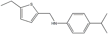 N-[(5-ethylthiophen-2-yl)methyl]-4-(propan-2-yl)aniline Struktur