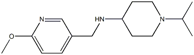 N-[(6-methoxypyridin-3-yl)methyl]-1-(propan-2-yl)piperidin-4-amine Struktur