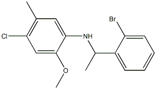 N-[1-(2-bromophenyl)ethyl]-4-chloro-2-methoxy-5-methylaniline Struktur