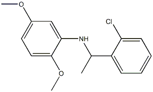 N-[1-(2-chlorophenyl)ethyl]-2,5-dimethoxyaniline Struktur