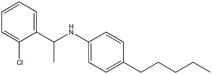 N-[1-(2-chlorophenyl)ethyl]-4-pentylaniline Struktur