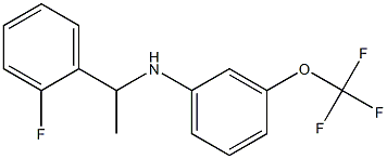 N-[1-(2-fluorophenyl)ethyl]-3-(trifluoromethoxy)aniline Struktur