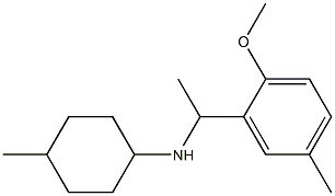 N-[1-(2-methoxy-5-methylphenyl)ethyl]-4-methylcyclohexan-1-amine Struktur