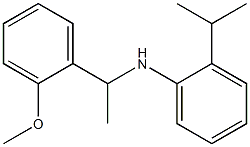 N-[1-(2-methoxyphenyl)ethyl]-2-(propan-2-yl)aniline Struktur