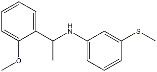 N-[1-(2-methoxyphenyl)ethyl]-3-(methylsulfanyl)aniline Struktur