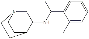 N-[1-(2-methylphenyl)ethyl]-1-azabicyclo[2.2.2]octan-3-amine Struktur