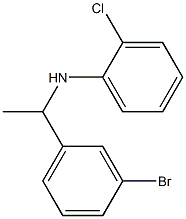 N-[1-(3-bromophenyl)ethyl]-2-chloroaniline Struktur