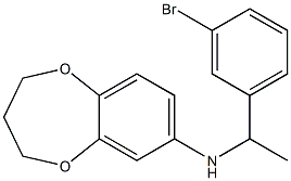 N-[1-(3-bromophenyl)ethyl]-3,4-dihydro-2H-1,5-benzodioxepin-7-amine Struktur