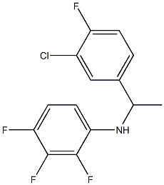 N-[1-(3-chloro-4-fluorophenyl)ethyl]-2,3,4-trifluoroaniline Struktur