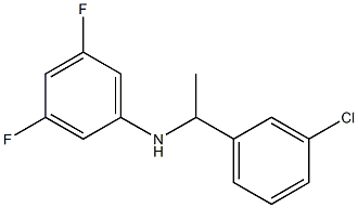 N-[1-(3-chlorophenyl)ethyl]-3,5-difluoroaniline Struktur