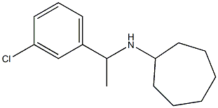 N-[1-(3-chlorophenyl)ethyl]cycloheptanamine Struktur