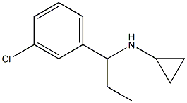 N-[1-(3-chlorophenyl)propyl]-N-cyclopropylamine Struktur