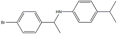 N-[1-(4-bromophenyl)ethyl]-4-(propan-2-yl)aniline Struktur