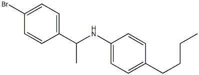 N-[1-(4-bromophenyl)ethyl]-4-butylaniline Struktur