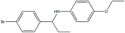 N-[1-(4-bromophenyl)propyl]-4-ethoxyaniline Struktur