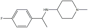 N-[1-(4-fluorophenyl)ethyl]-1-methylpiperidin-4-amine Struktur