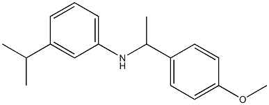 N-[1-(4-methoxyphenyl)ethyl]-3-(propan-2-yl)aniline Struktur