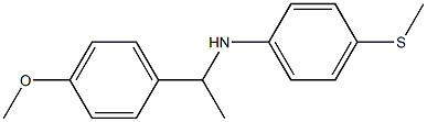 N-[1-(4-methoxyphenyl)ethyl]-4-(methylsulfanyl)aniline Struktur