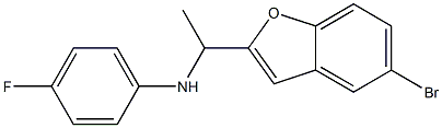 N-[1-(5-bromo-1-benzofuran-2-yl)ethyl]-4-fluoroaniline Structure