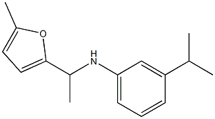 N-[1-(5-methylfuran-2-yl)ethyl]-3-(propan-2-yl)aniline Struktur