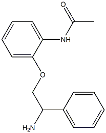 N-[2-(2-amino-2-phenylethoxy)phenyl]acetamide Struktur