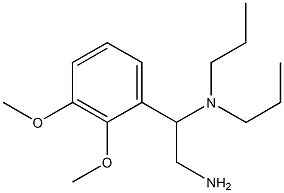 N-[2-amino-1-(2,3-dimethoxyphenyl)ethyl]-N,N-dipropylamine Struktur