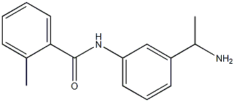 N-[3-(1-aminoethyl)phenyl]-2-methylbenzamide Struktur