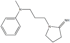 N-[3-(2-iminopyrrolidin-1-yl)propyl]-N-methylaniline Struktur